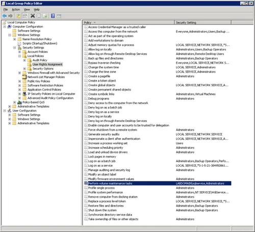 Performing Volume Maintenance