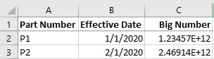 Excel Data
