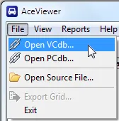 File menu