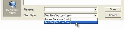 File Open dialog