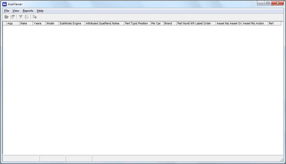 AceViewer main screen